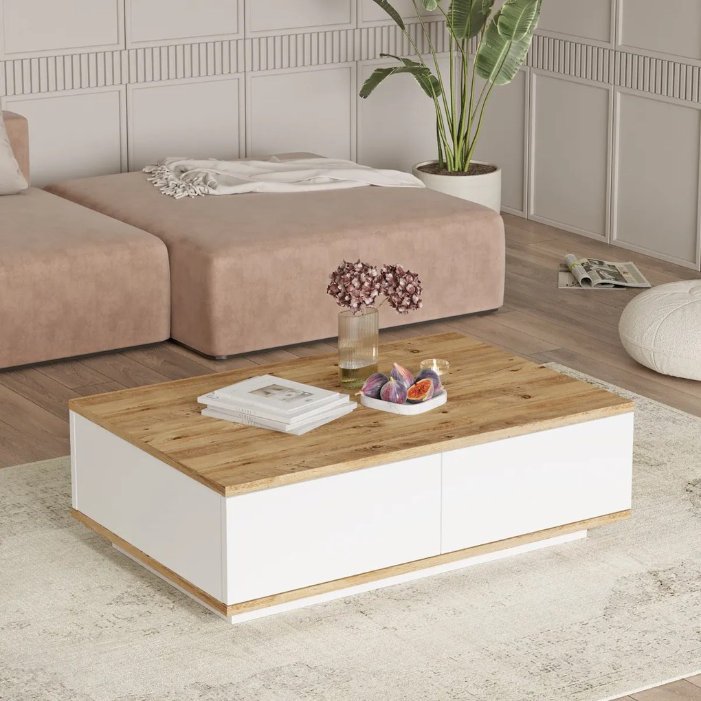 Konferenčný stolík Atlantic Pine White