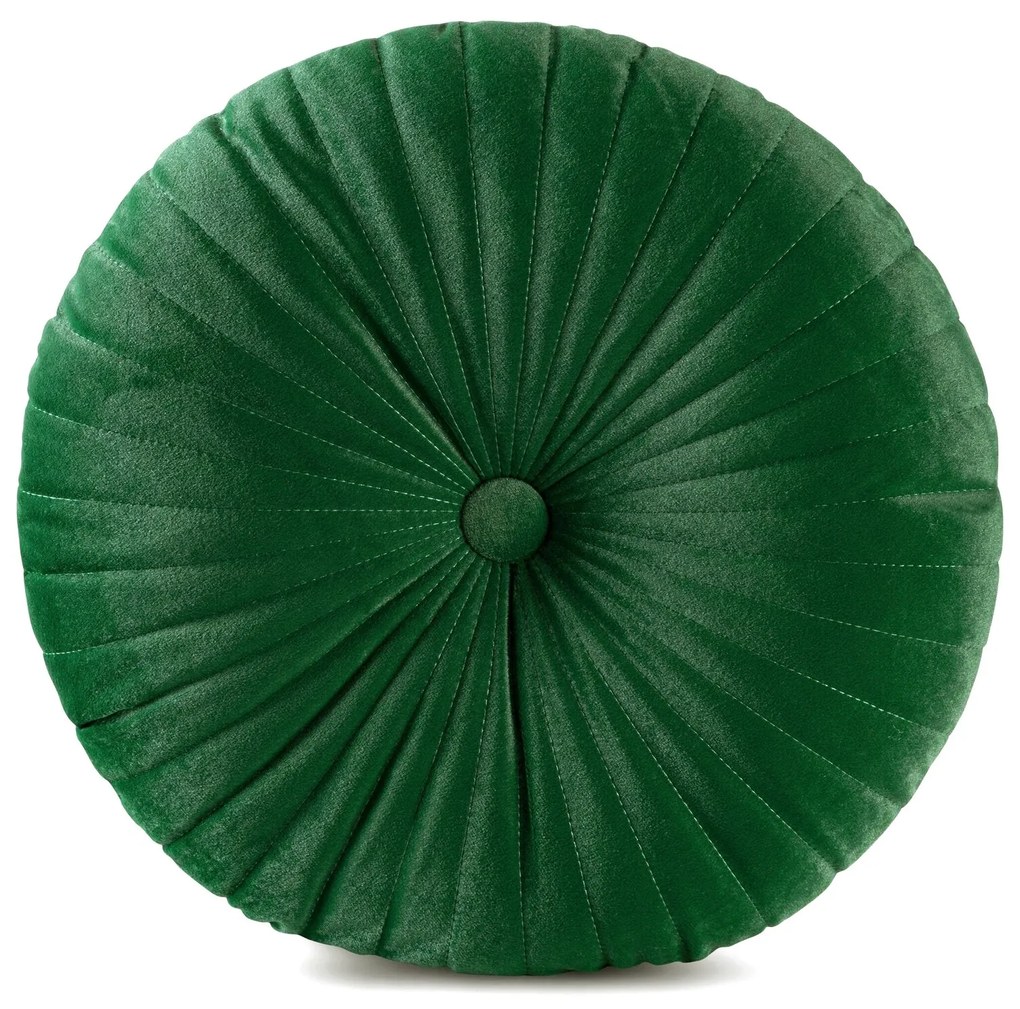 DEKORAČNÝ VANKÚŠ VELVET68 (FI) 40 CM TMAVOZELENÁ