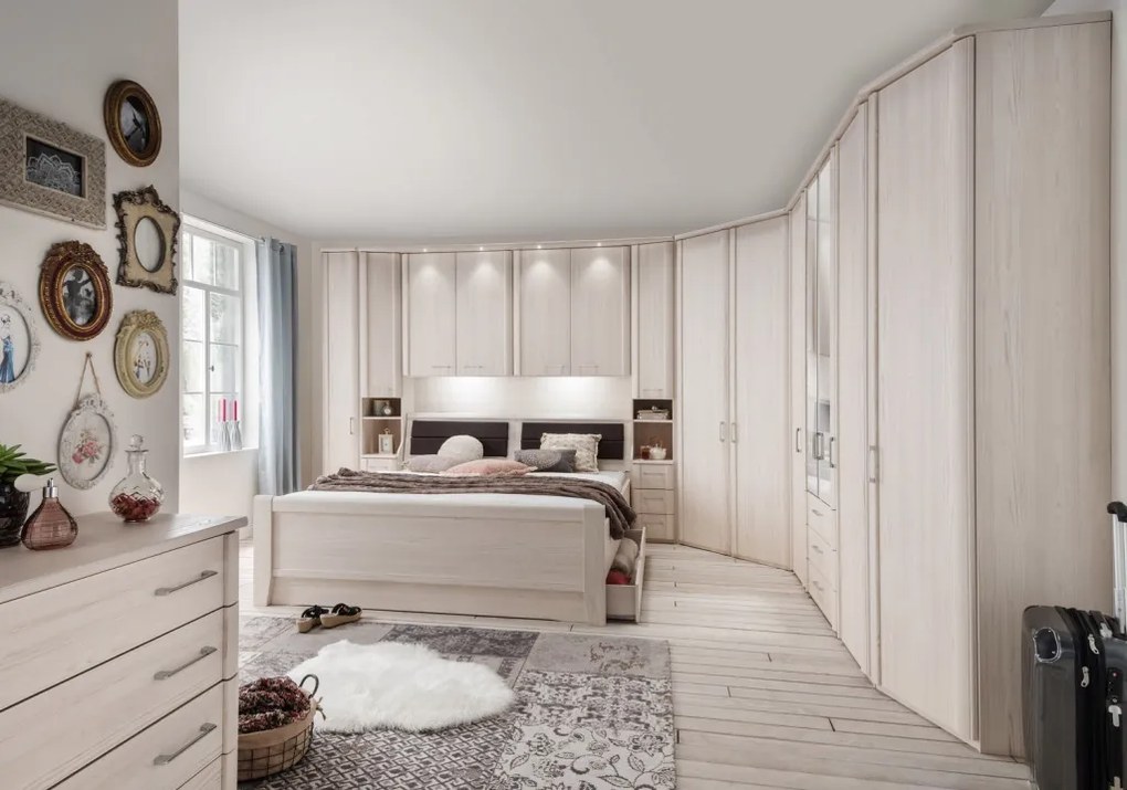 Skosená skriňa Luxor 47 cm, polárny smrekovec, pravá