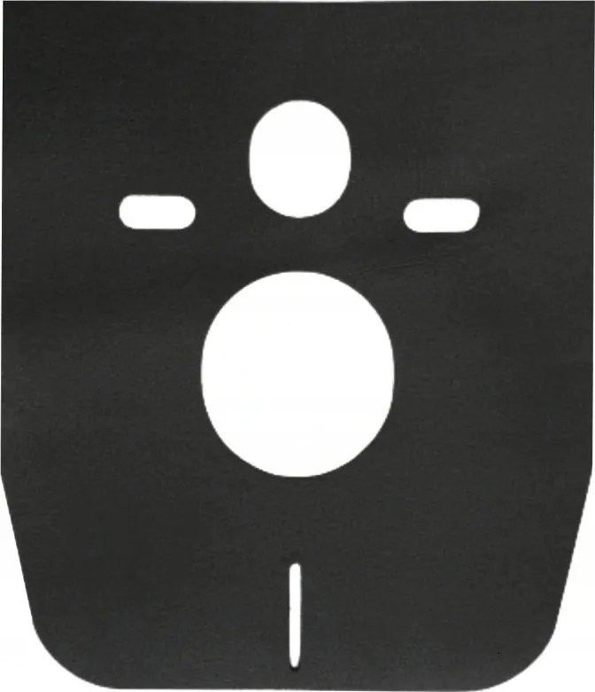 Závesný set GEBERIT Duofix Basic+ WC misa Erga Mery+ 51x36 cm + WC sedadlo, čierna, GEBERIT-MERY-TO2-BK-SET