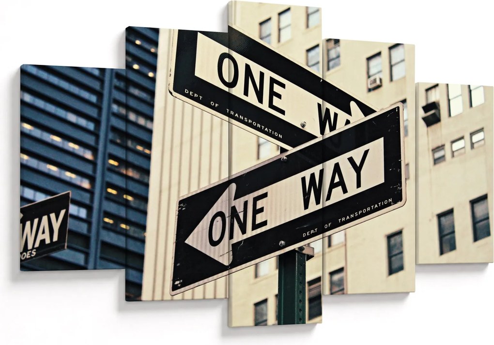 Obraz - New York ONE WAY (150x105 cm)