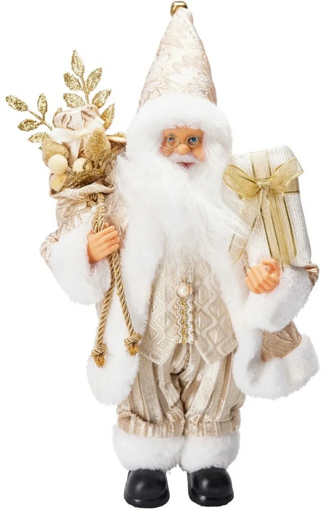 Vianočná LED dekorácia Stojaci Santa, 20x10x30 cm