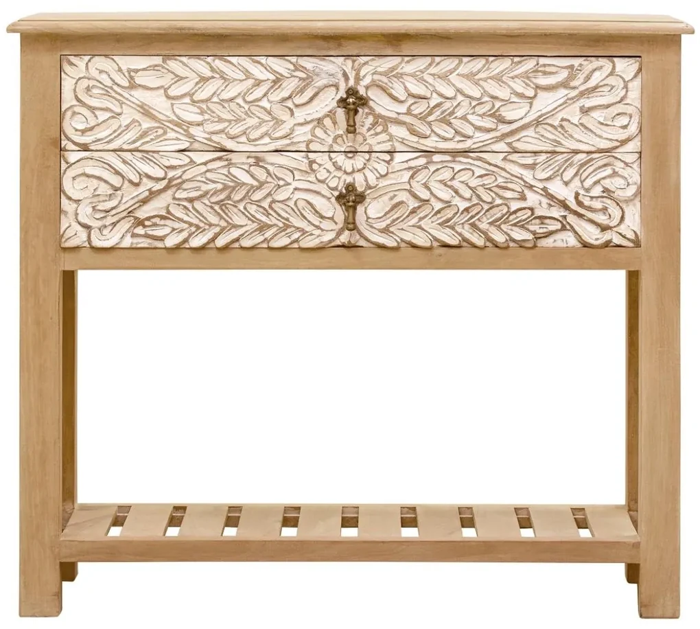 furniture-nabytek.cz - Drevený toaletný stolík z masívu mango 110x76x35