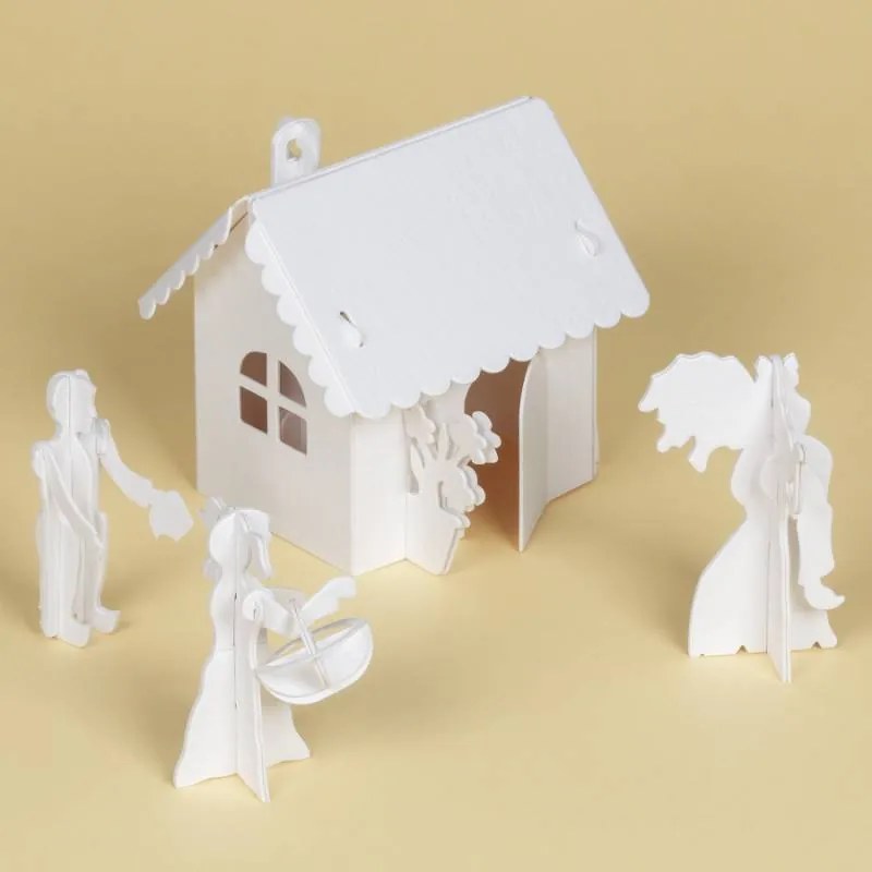 DECOLED A4 colouring book jigsaw fairy tale set 2in1