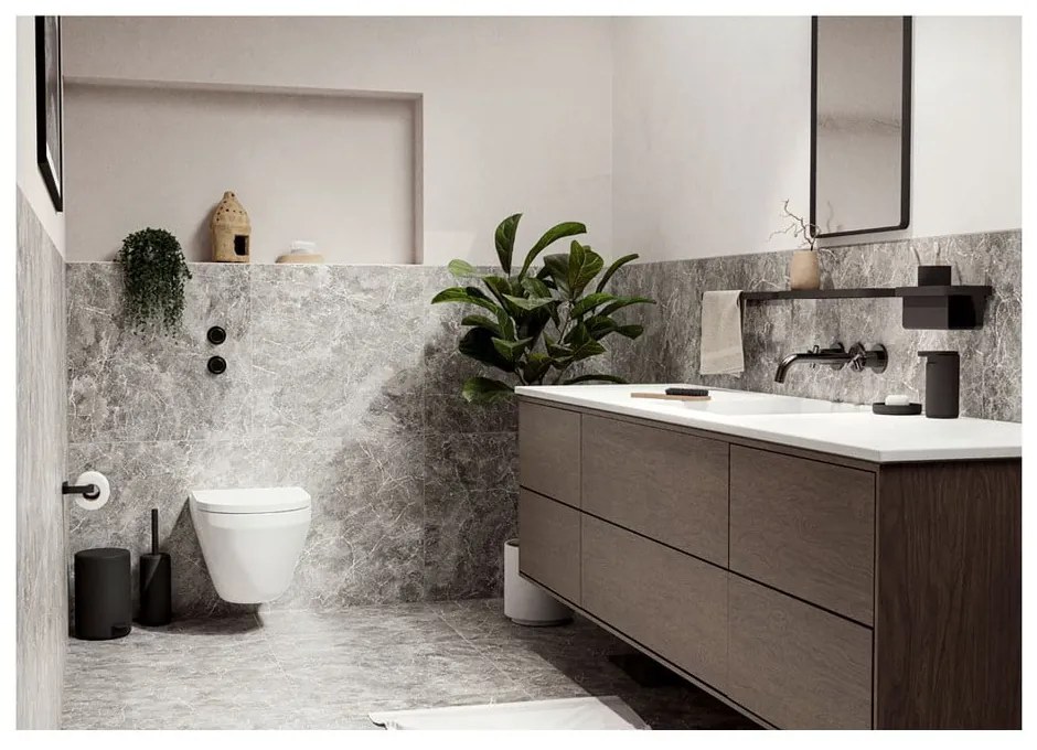 Čierna WC kefa Zone Rim