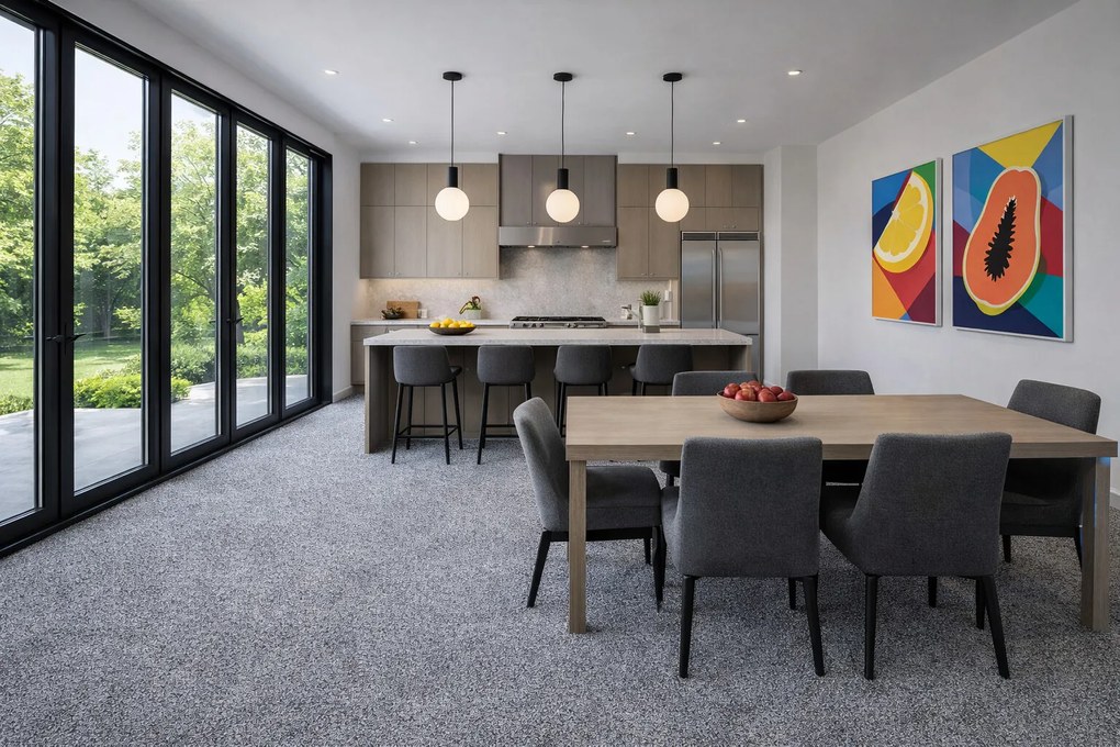 Lano, Koberec metráž Sparkle 850, na mieru, šíře 4m,5m, šedá, ab (mriežka), detská izba