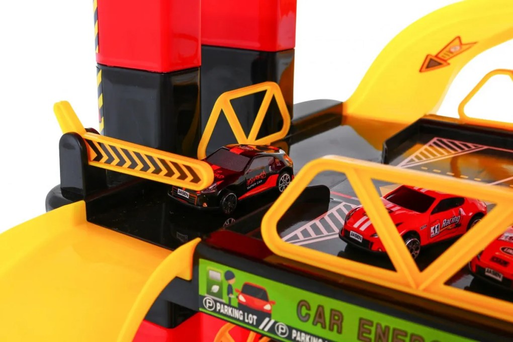 Ramiz 5-úrovňové detské parkovisko 3+ Pohyblivý výťah + 10 autíčok + svetlá