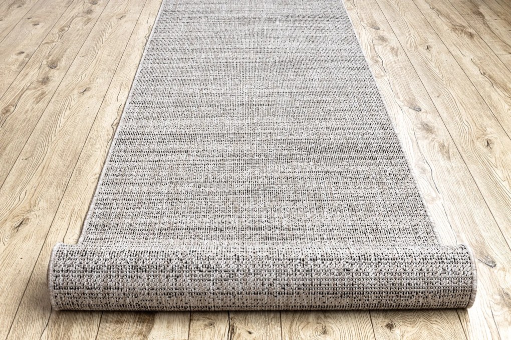 Behúň SIZAL FLOORLUX model 20389 strieborná / čierna Veľkosť: 80 cm