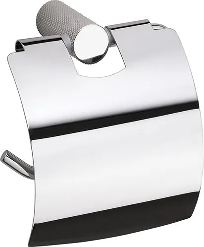 Bemeta Design BRILIA: Držiak toaletného papiera s krytom, strieborný lesk- 177112012