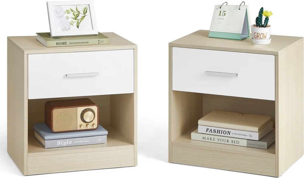 Set nočných stolíkov E1081, dub, 2 ks