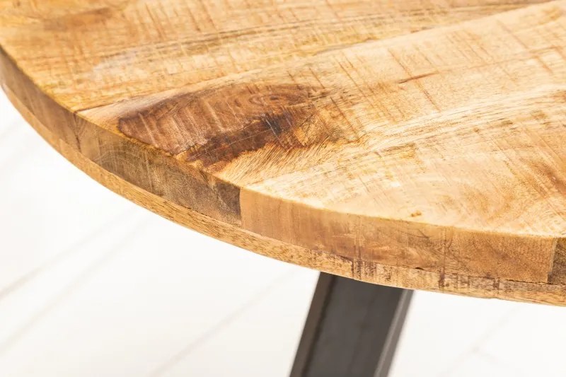 Okrúhly jedálenský stôl Thunder, 80 cm, mango - Skladom na SK