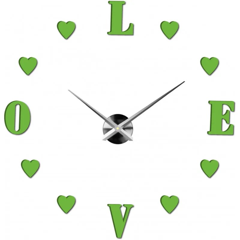 Moderné nalepovacie nástenné hodiny | 3D hodiny 12S011-Wanduhr