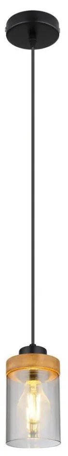 Globo 15557H - Luster na lanku FINCA 1xE27/40W/230V kov/drevo