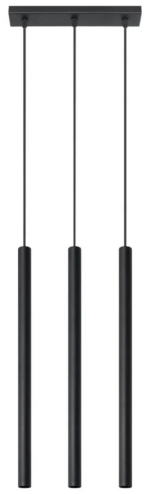 Sollux SL.0470 - Luster na lanku PASTELO 3 3xG9/8W/230V čierna