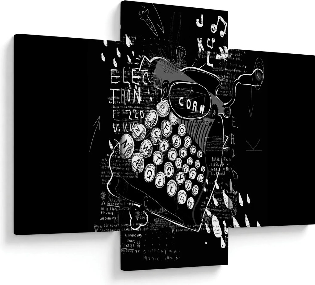 Obraz - Kresba v Banksyho štýle (90x60 cm)