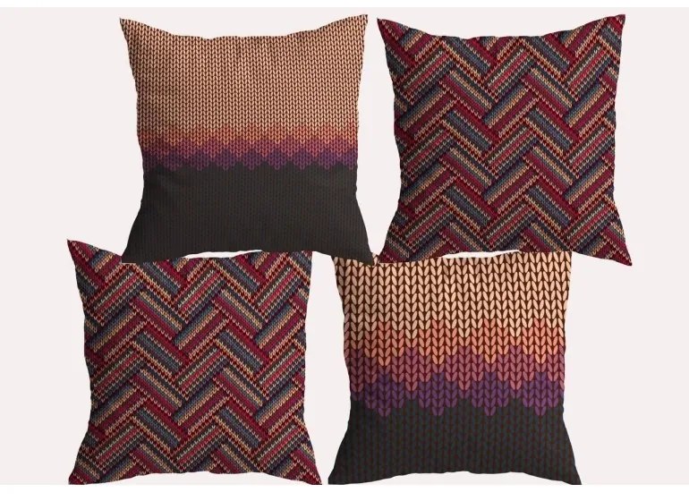 Obliečky na vankúše 40x40 cm Wendy set 4 ks EMI