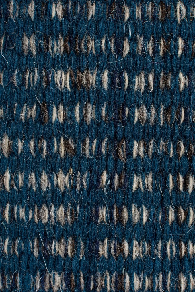 Flair Rugs, Ručne tkaný kusový behúň Infinite Indira Blue, 60x200, modrá, chodba / predsieň