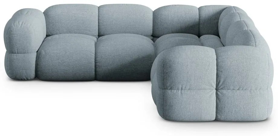 Svetlomodrá rohová pohovka Loretto – Cosmopolitan Design