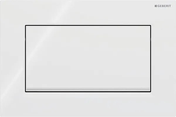 Geberit 115.893.KJ.1-Splachovacie tlačidlo Sigma30 24,6x16,4 cm biela/lesklý chróm