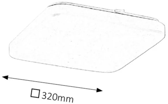 Rabalux 2287 - LED stropné svietidlo ROB LED/32W/230V hranaté