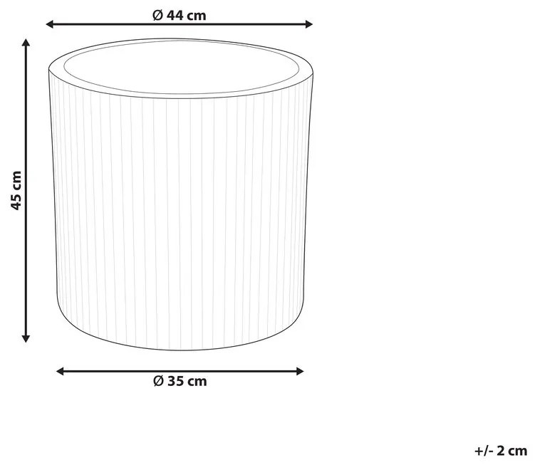 Kvetináč ⌀ 45 cm Oreo (sivá). Vlastná spoľahlivá doprava až k Vám domov. 1079284