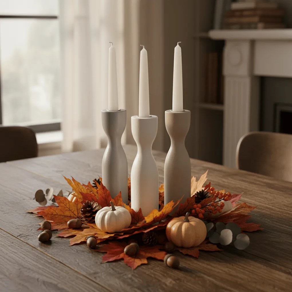 Drevený svietnik TORNE 25 cm - viac farieb