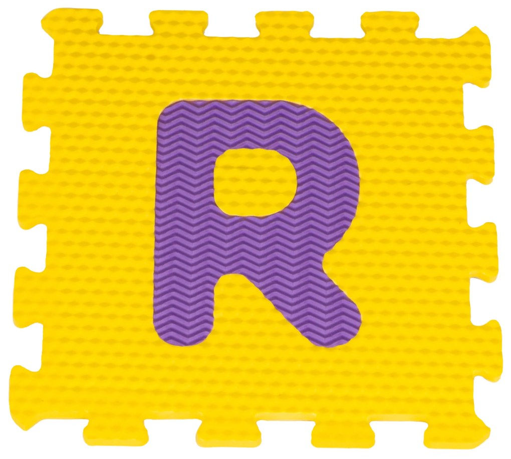 RAMIZ Senzorická podložka s 26 abecednými puzzle pre deti 10 m+ odnímateľné písmená