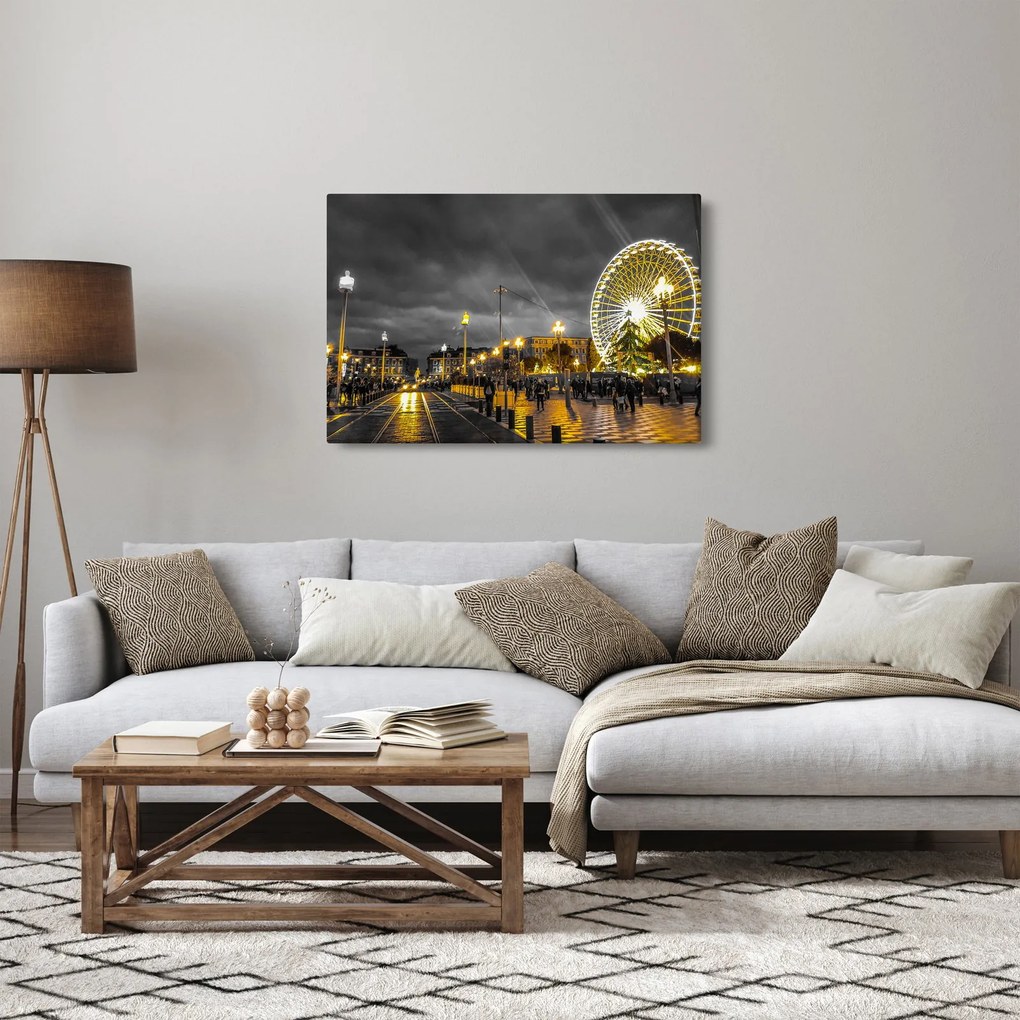 Obraz ruského kolesa za šera (90x60 cm)
