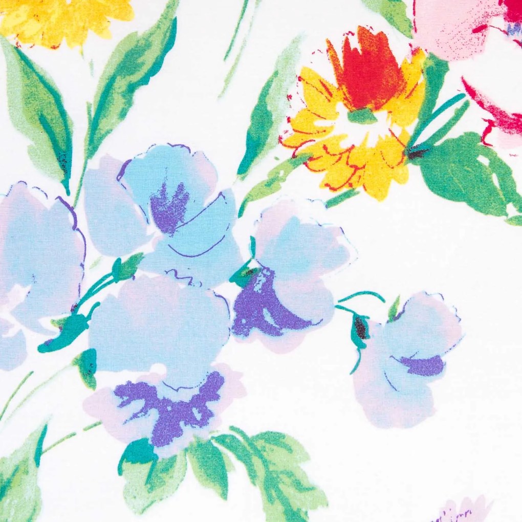 BAVLNENÉ OBLIEČKY COTTONLOVE 140X200 CM, 1KS 70X80 CM KVETY