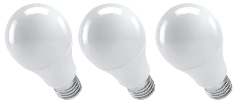 Súprava 3 LED žiaroviek EMOS Classic A60 Warm White, 13,2W E27