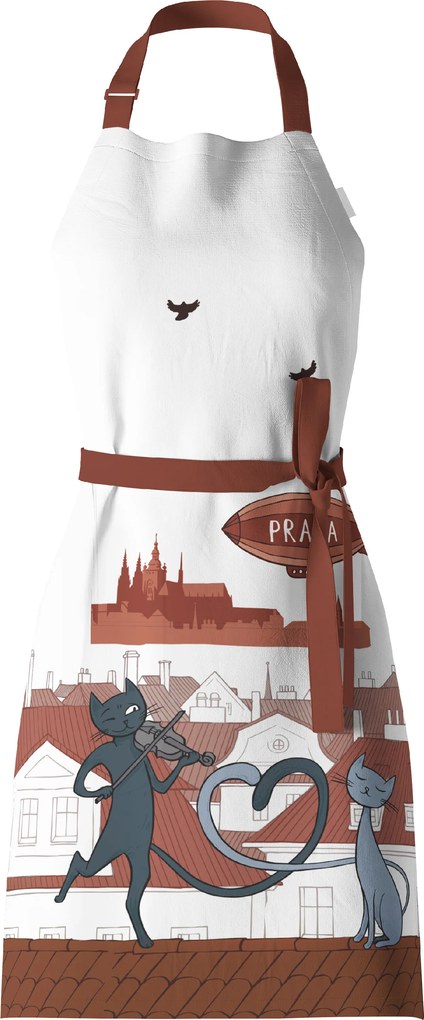 GiftyCity Kuchynská zástera 60*80 cm, Praha