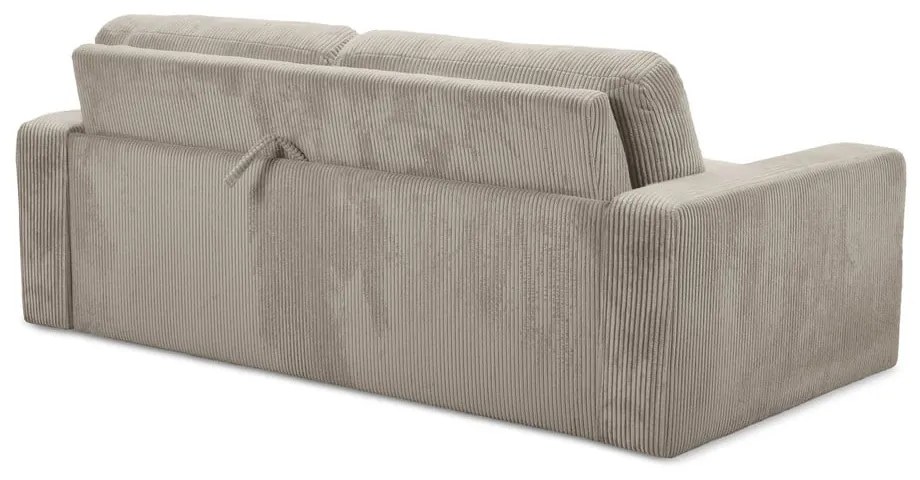 Svetlohnedá menčestrová rozkladacia pohovka 195 cm Nona – Makamii