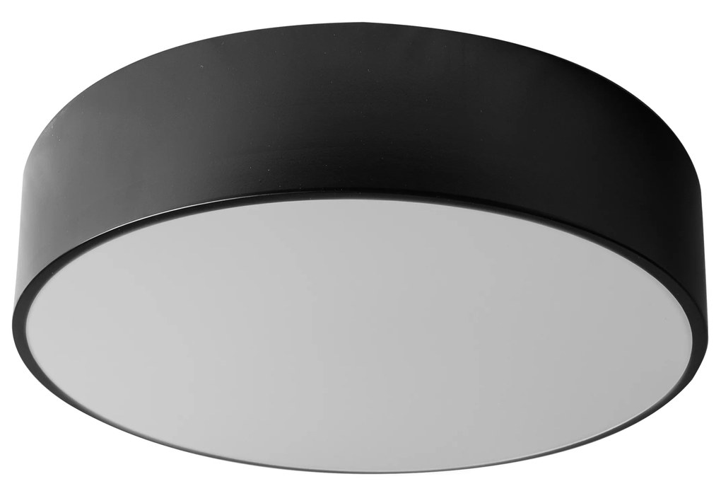 Toolight - Stropná lampa 30 cm okrúhla 3xE27 60W app640-2c, čierna, OSW-00088