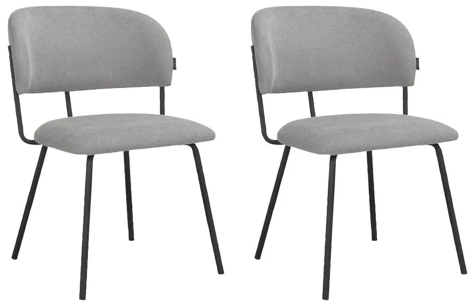 Sivé jedálenské stoličky v súprave 2 ks Claudia – Støraa