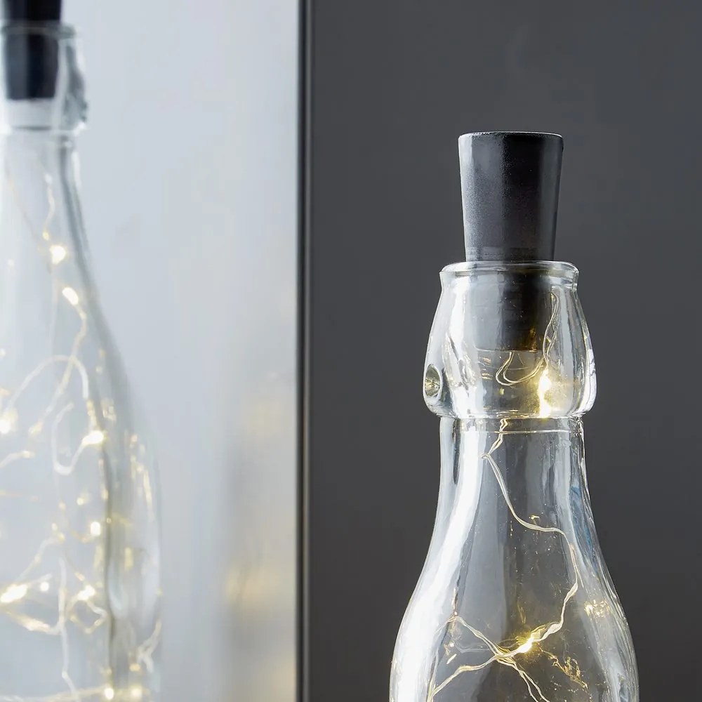 BOTTLE LIGHT LED Zátka na fľašu svetlo teplé - biela