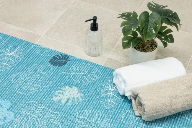 Kúpelňová penová rohož Softy-Tex 819 tyrkysová