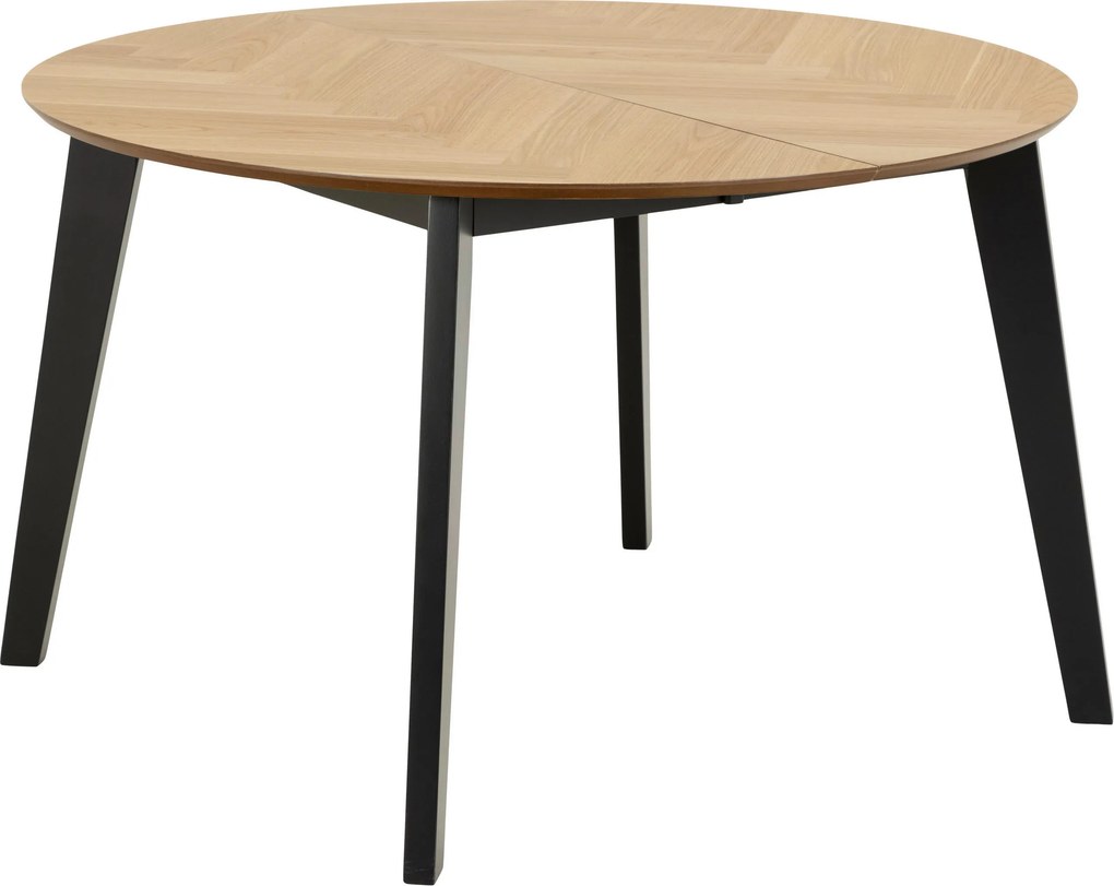 XXXLutz JEDÁLENSKÝ STÔL, čierna, farba duba, 120/120/74,5 cm P & B - Stoly - 001749082502