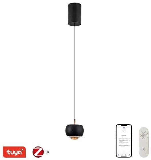 Immax NEO 07219L - LED Stmievateľný luster DORMINE 6W/230V matná čierna Tuya +DO