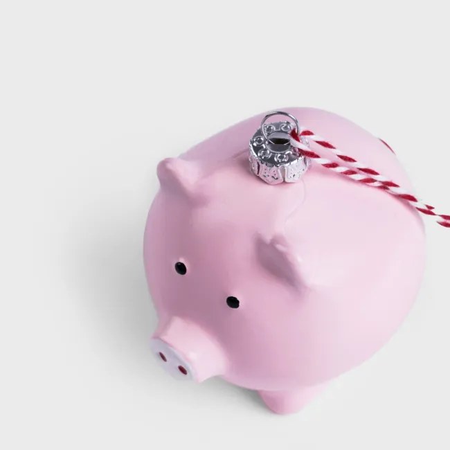 Vianočná ozdoba EVI PINK prasiatko 710209