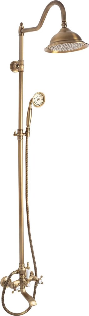 Rea Bergamo, sprchový set v retro štýle, antická bronz, REA-P5002
