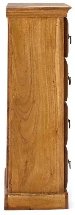 furniture-nabytek.cz - Masivní komoda Texas z akácie, lakovaná, přírodní – 58×25×82 cm