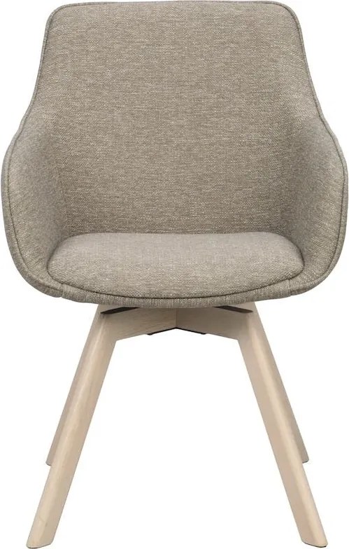 Béžové čalúnené jedálenské kreslá v súprave 2 ks Alison – Rowico