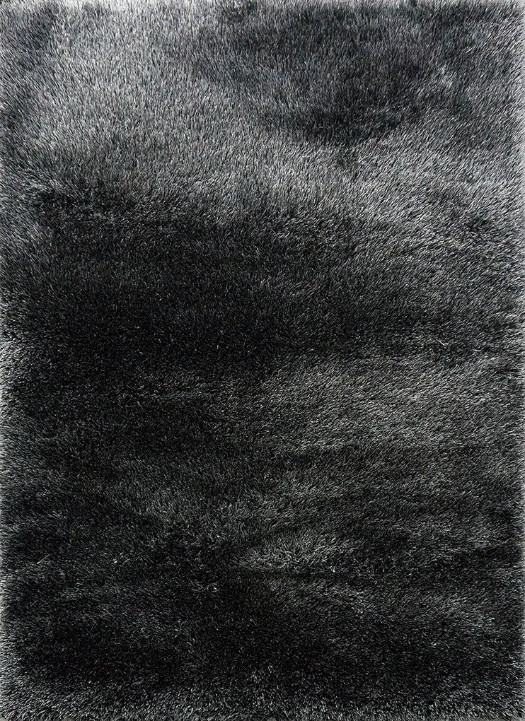 BE Koberec Seven Soft 7901 BLACK GREY – čierny obdĺžnikový Rozmer: 160x230 cm