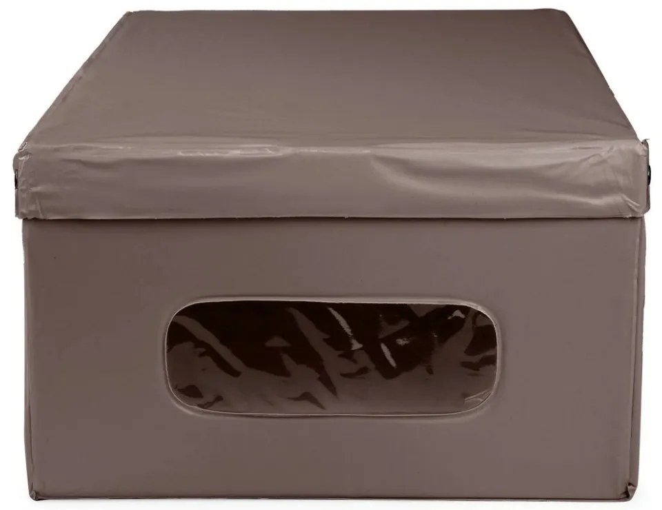 Compactor Skladacia úložná krabica s vekom SMART, taupe, S
