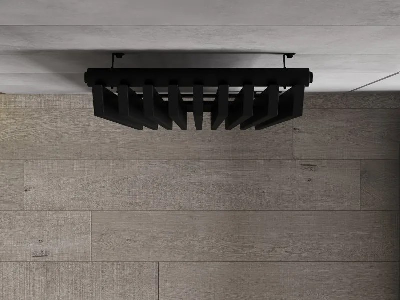 Mexen Aurora, vykurovacie teleso 1800x450 mm, 1347 W, čierna, W212-1800-450-00-70