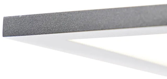 Moderný LED panel oceľ 40 cm vrátane LED - Liv