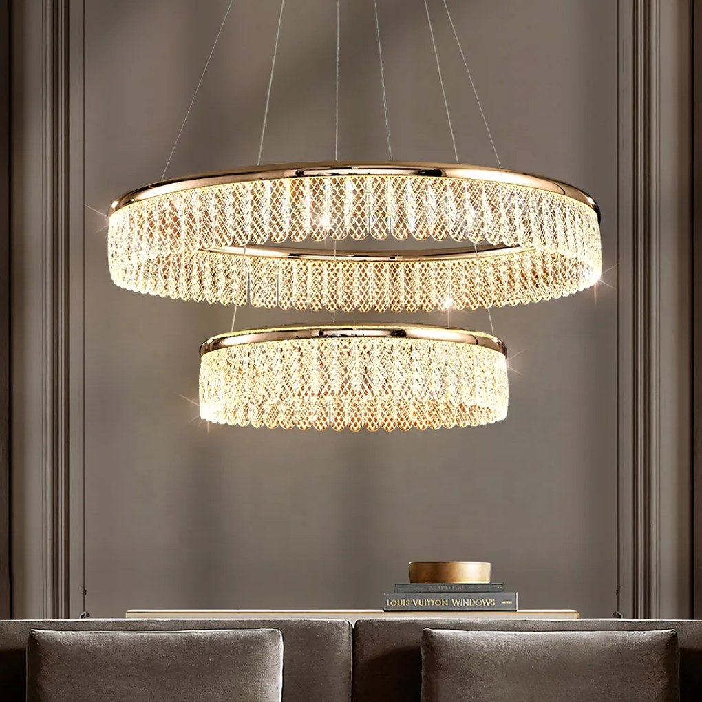 Toolight Toolight, LED stropné svietidlo, 72W, 3500lm, APP1750-CP, zlatá, OSW-04047