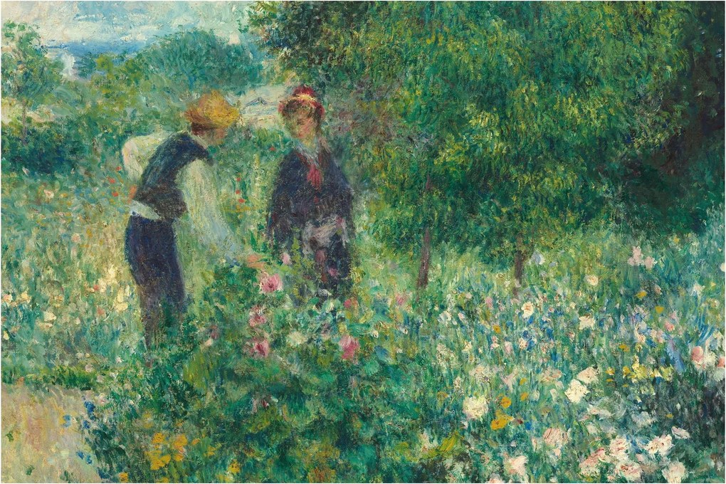 Obraz - Auguste Renoir, Picking Flowers, reprodukcia (90x60 cm)