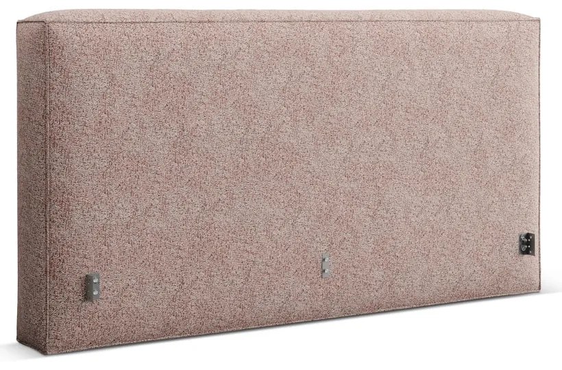 Svetloružové čalúnené čelo postele 229x100 cm Olivia – Micadoni