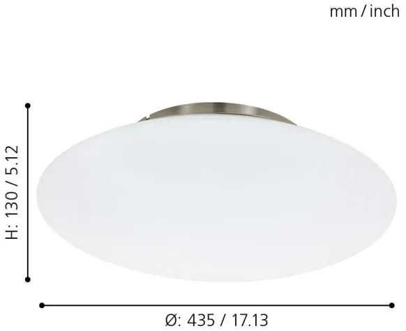 Eglo 97811 - LED RGB stmievateľné stropné svietidlo FRATTINA-C LED/27W/230V